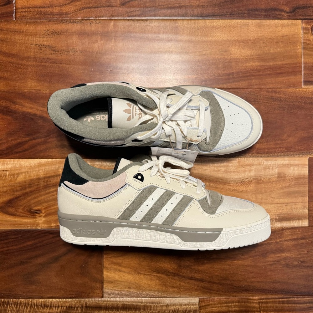 Adidas Rivalry 86 Low Off White/Core Black/Wonder Beige IE7171 - Size 13
